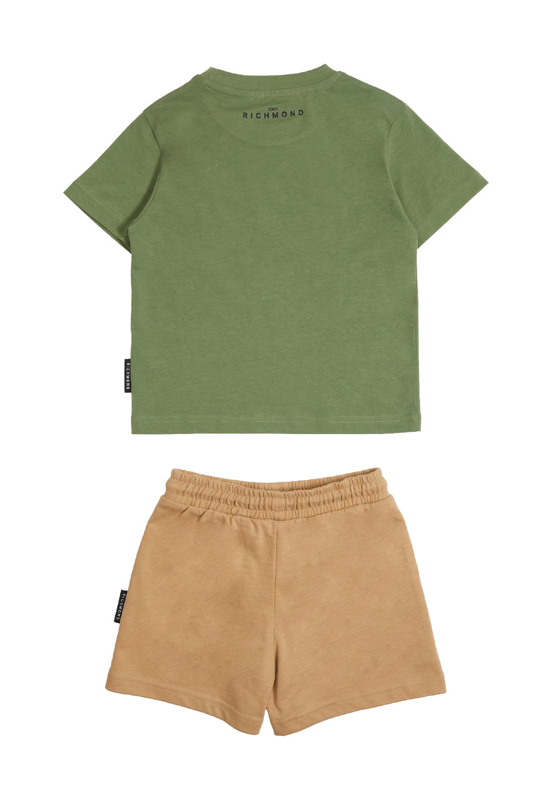 Completo verde-beige per bambino