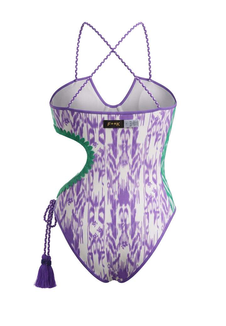 Costume intero multicolor per bambina
