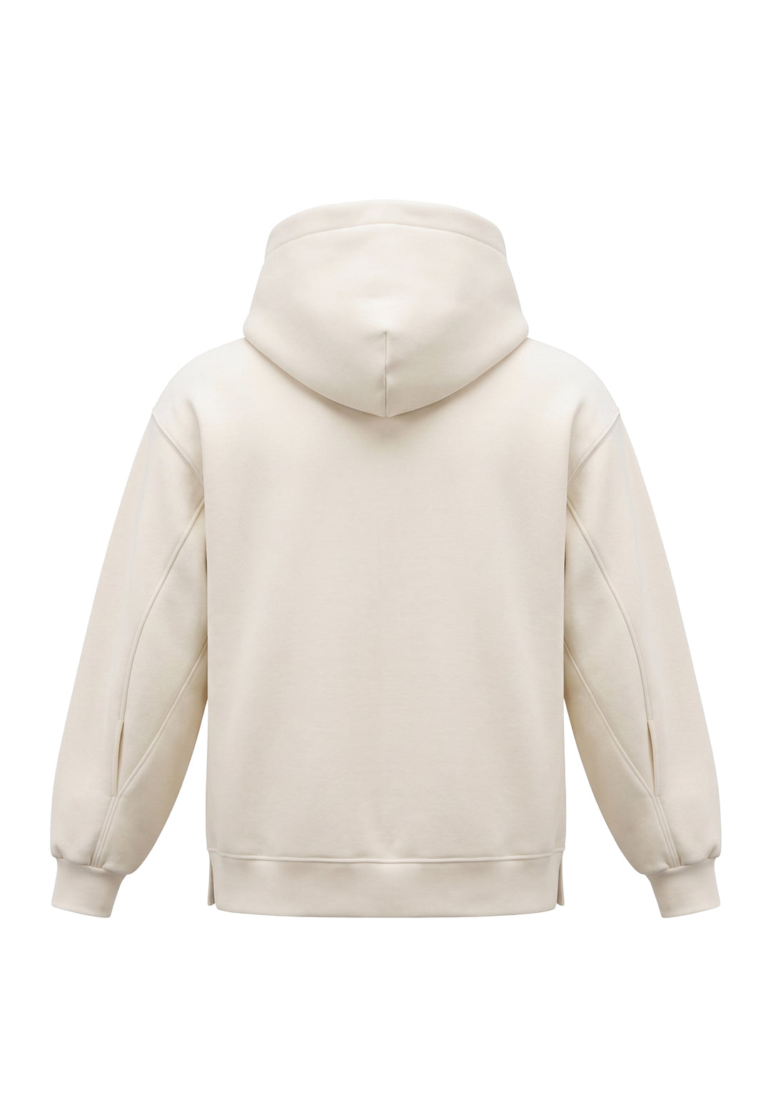 Felpa cappuccio crema per bambina