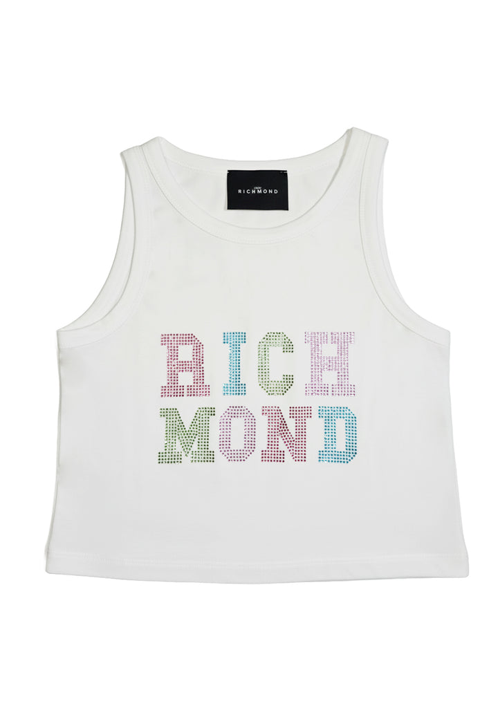 Canotta bianca per bambina