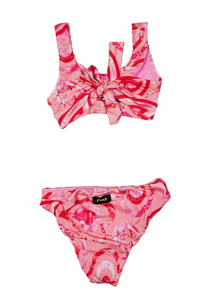 Costume bikini rosa per bambina