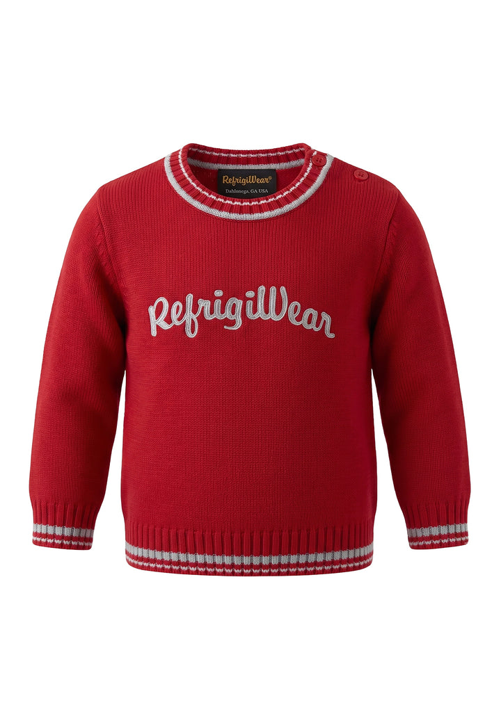 Maglione rosso per neonato