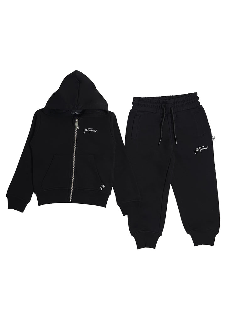 Completo felpa nero per bambino