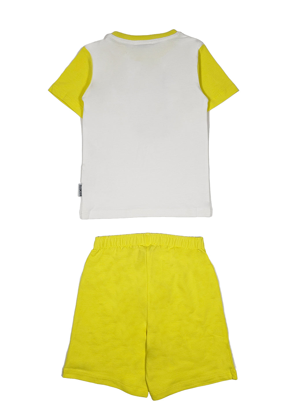 Completo bianco-giallo per bambino