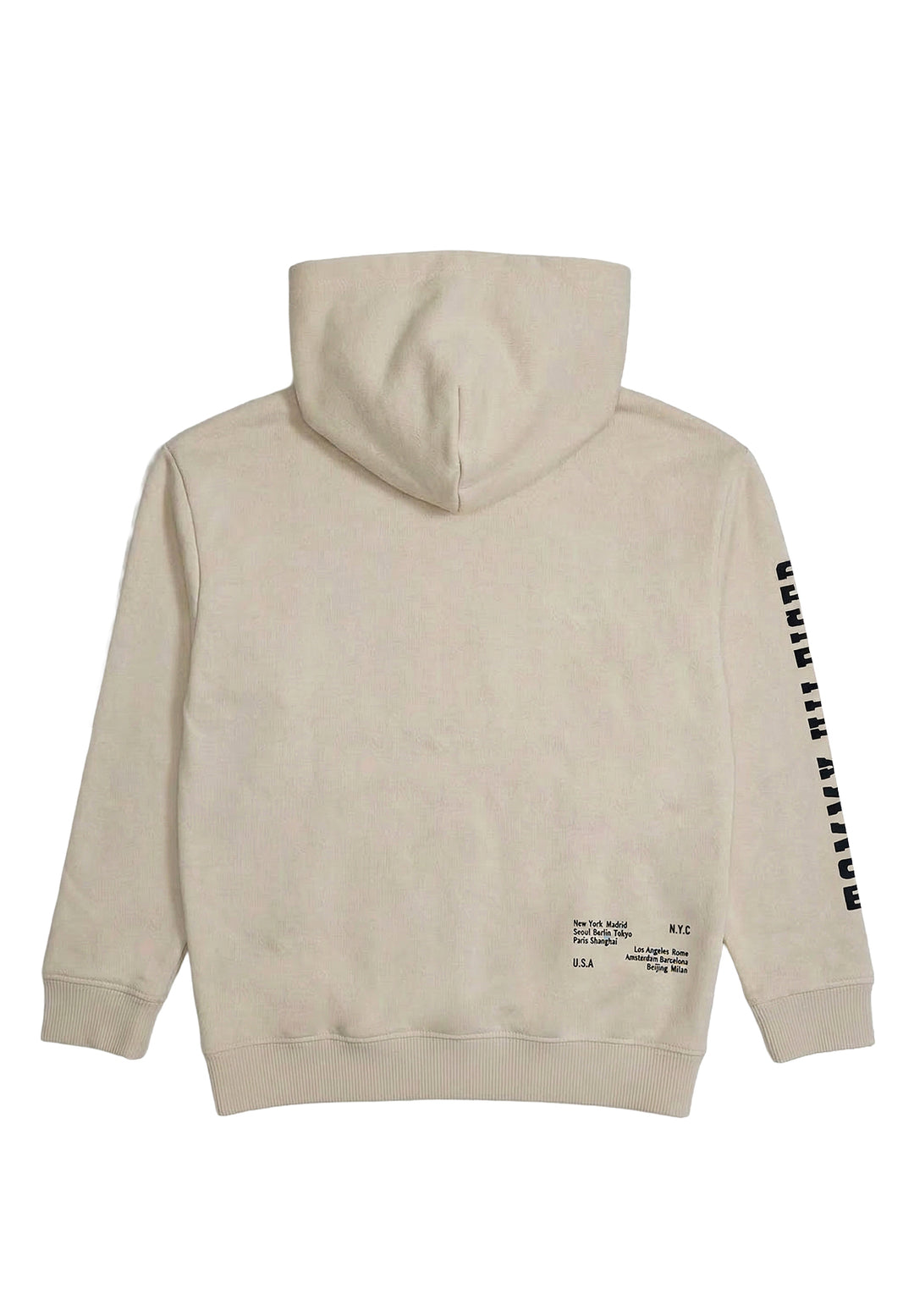 Felpa cappuccio beige per bambino