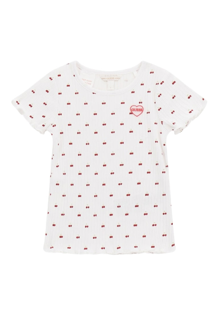 T-shirt bianca per bambina