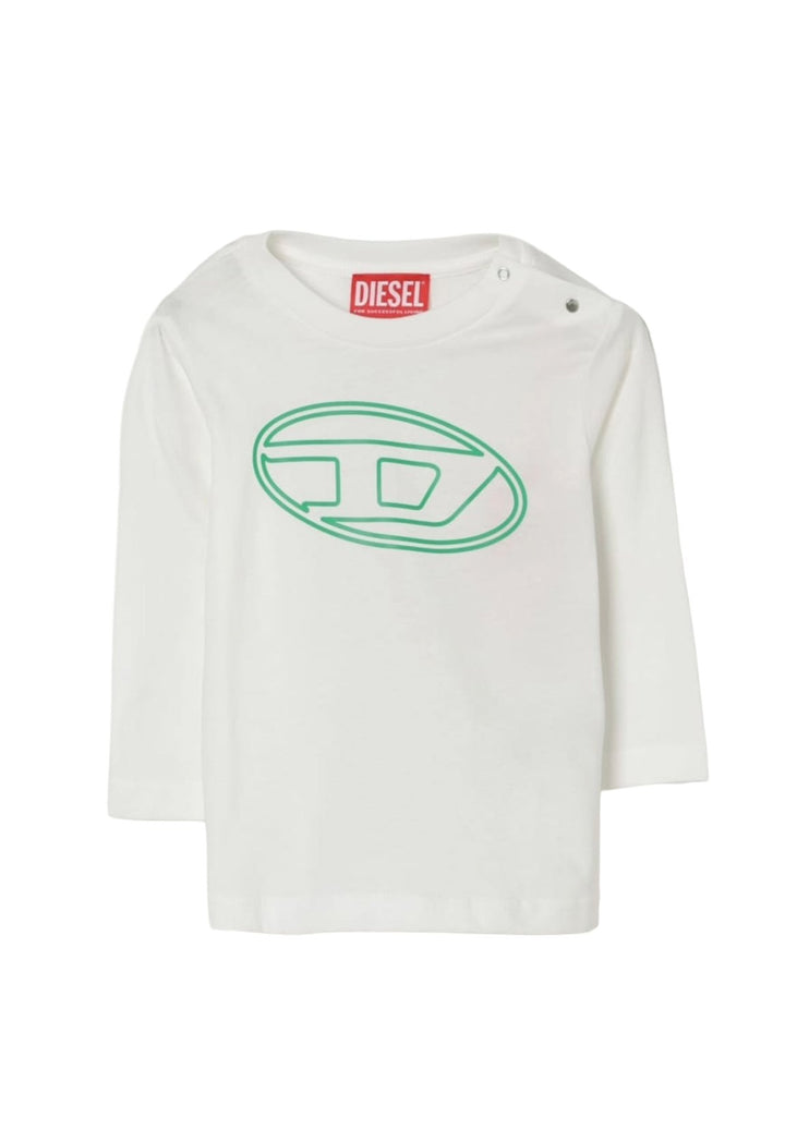 T-shirt bianca per neonato