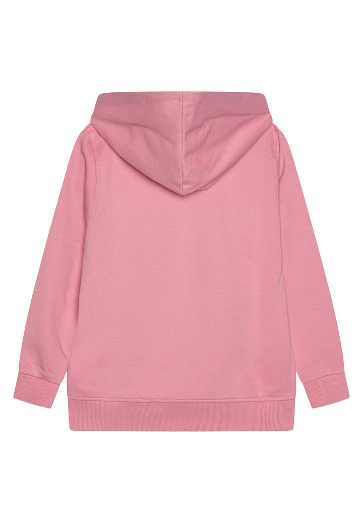 Felpa cappuccio rosa per bambina