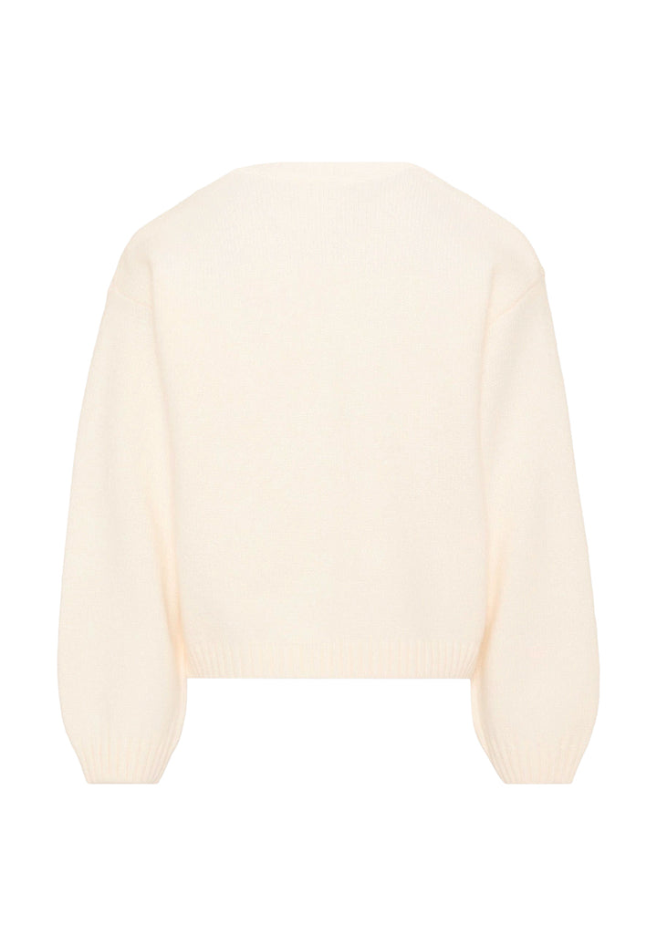 Maglione panna per bambina