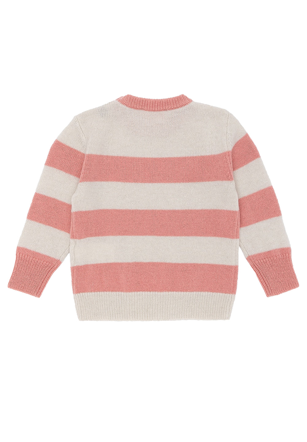 Newborn cream-pink sweater