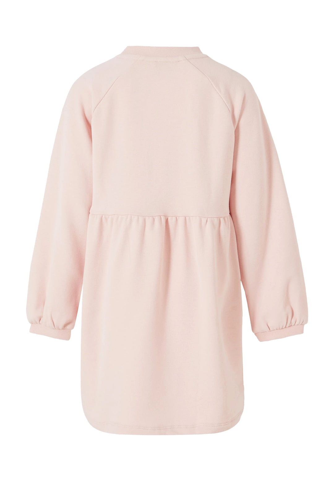 Vestito felpa rosa per bambina