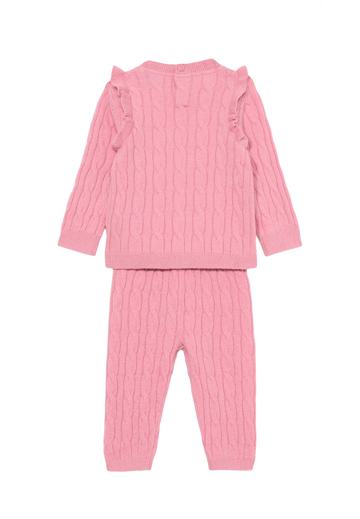 Completo maglia rosa per neonata