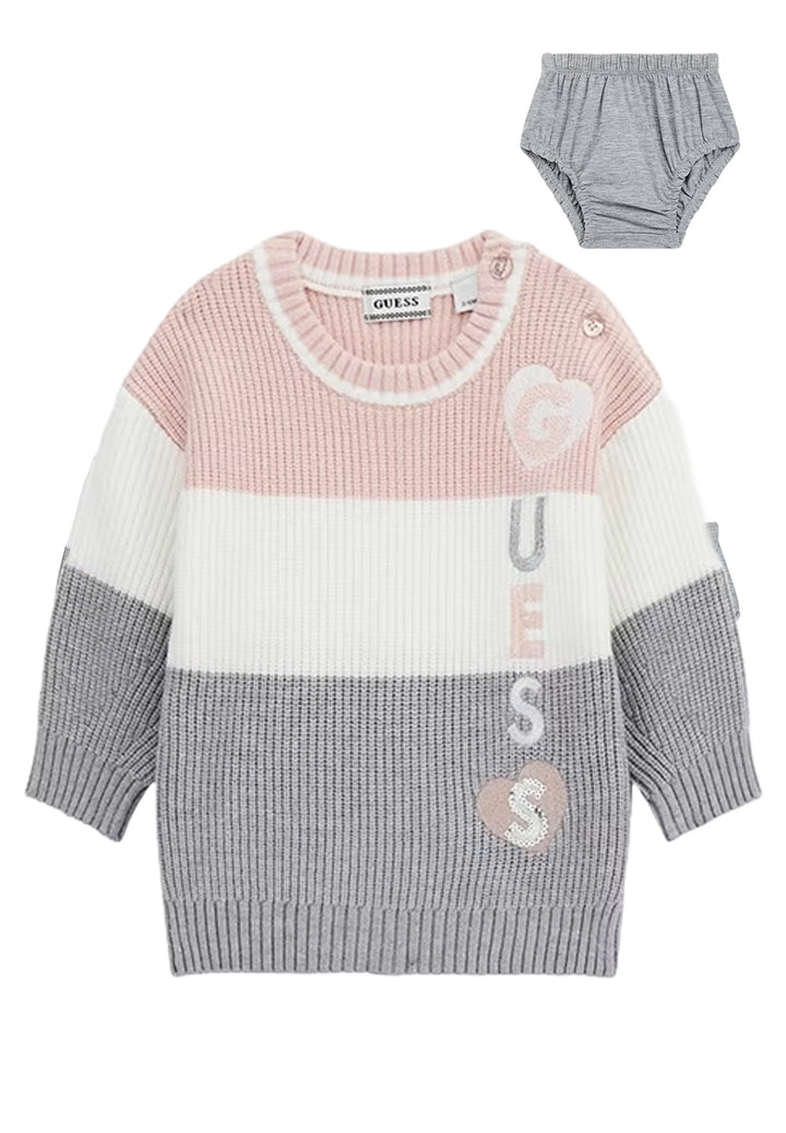 Set Vestito + coulotte multicolor per bambina