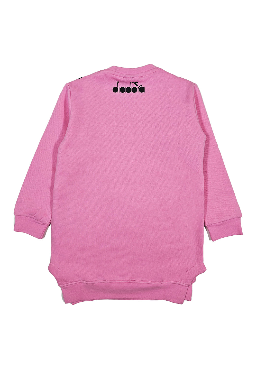 Pink sweatshirt dress for baby girl