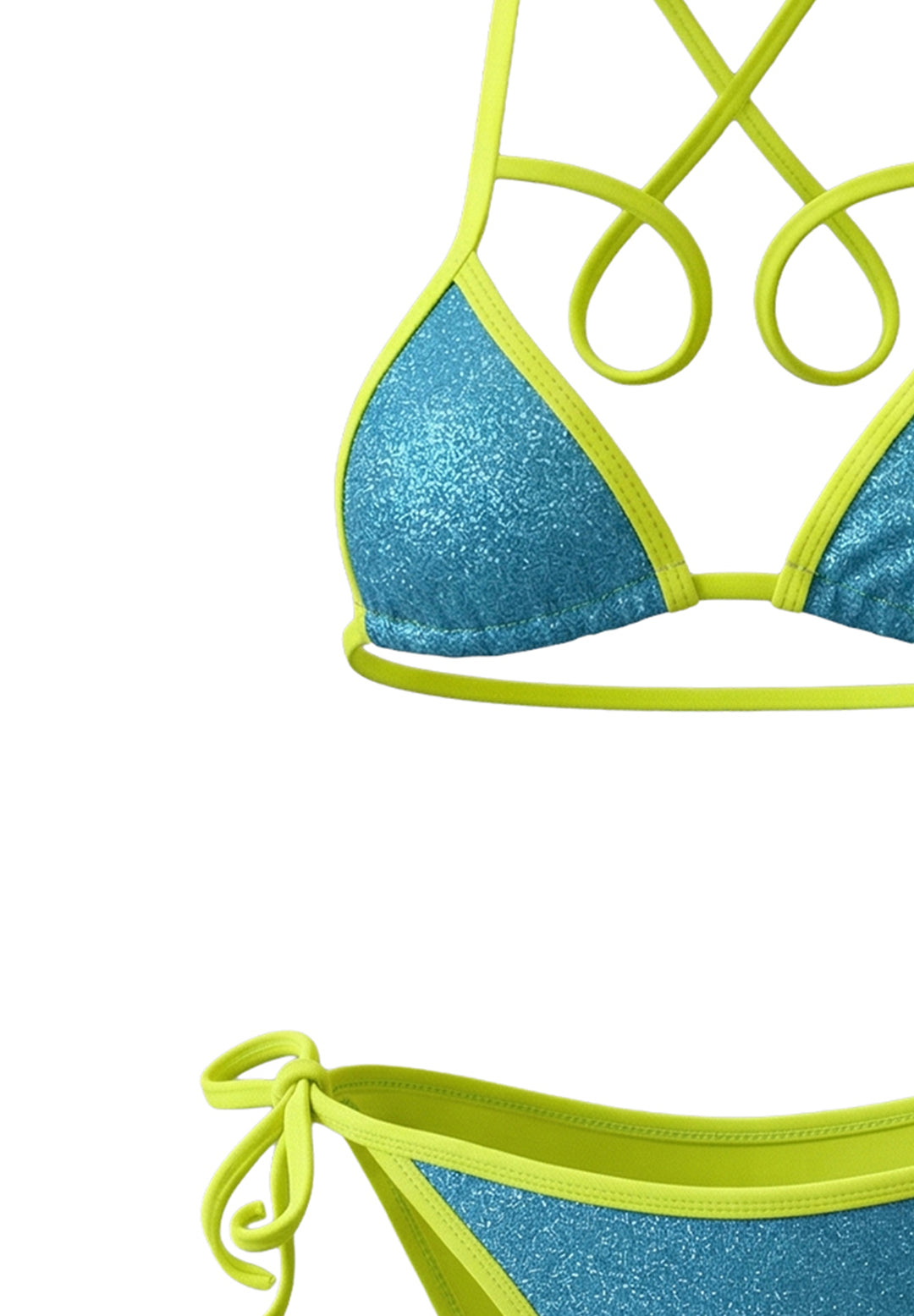 Costume bikini azzurro per bambina