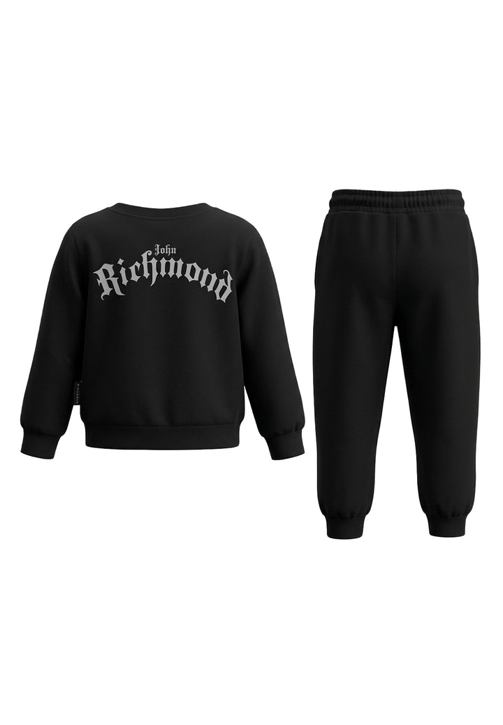 Completo felpa nero per bambino