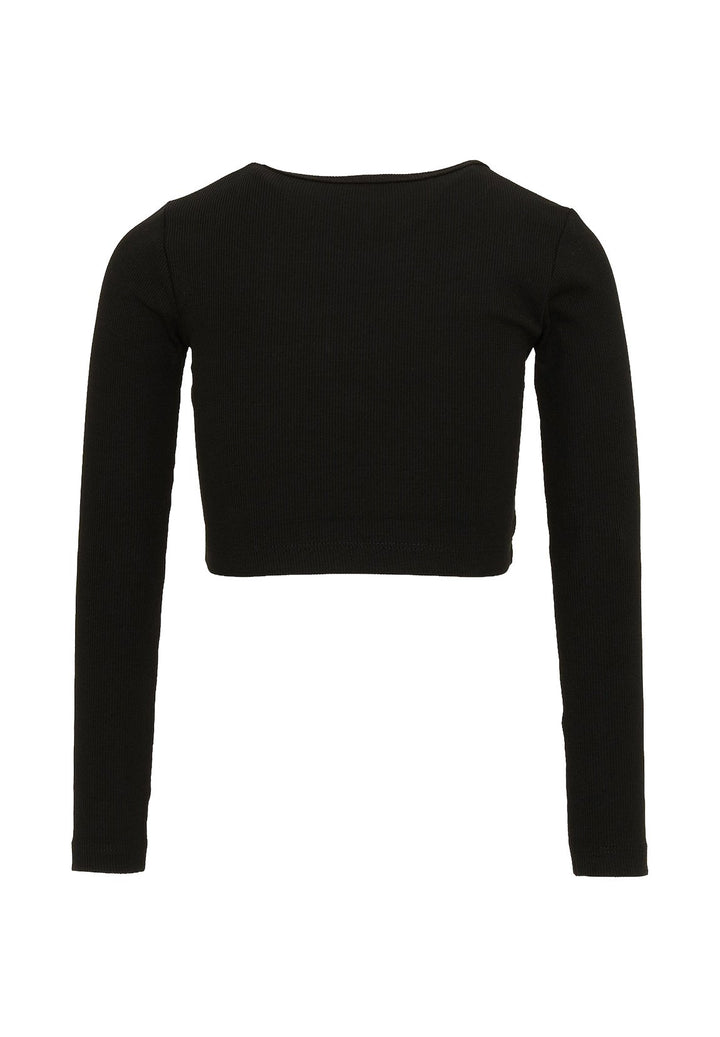T-shirt nera per bambina
