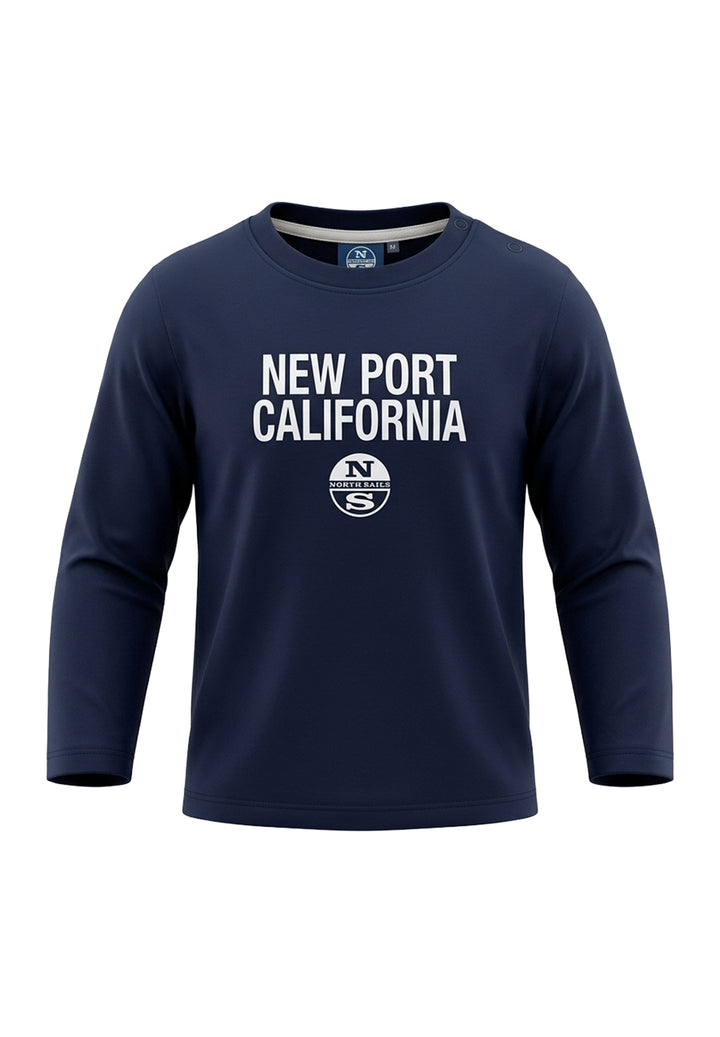 T-shirt blu navy per neonato