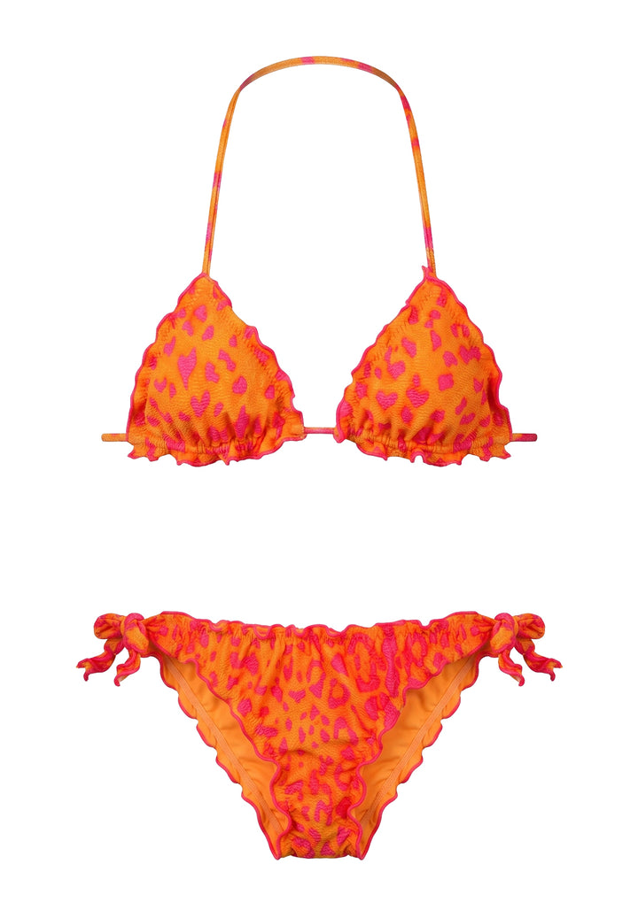 Costume bikini arancione per bambina