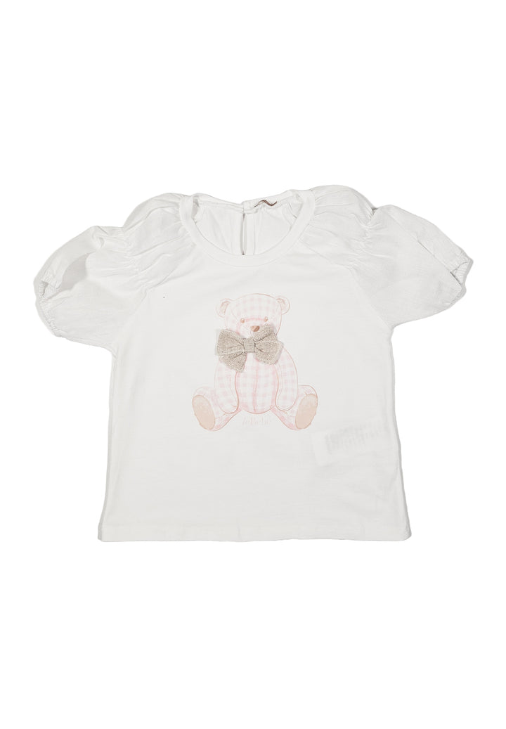 White t-shirt for baby girl