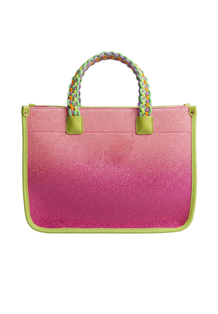 Borsa glitterata rosa per bambina