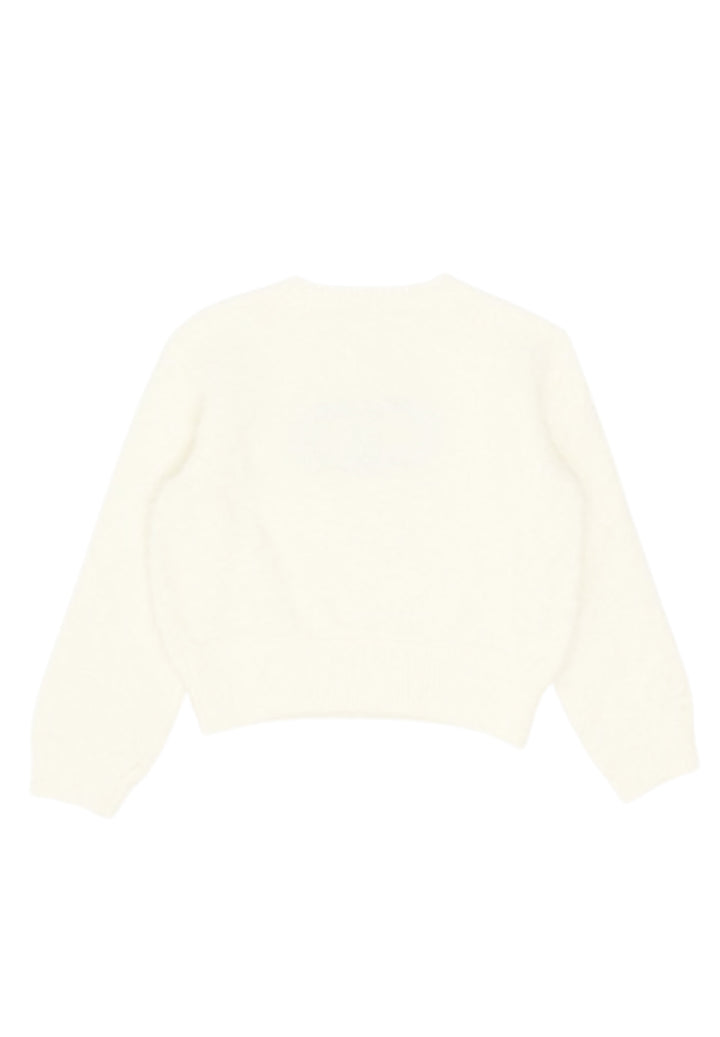Maglione panna per bambina