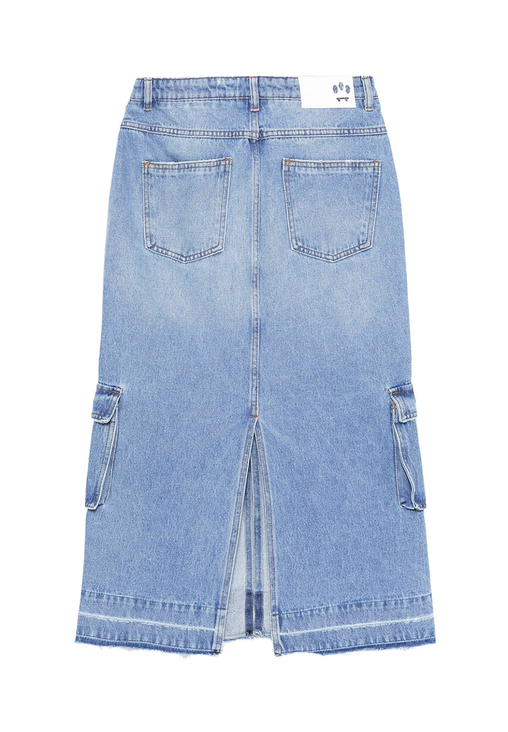 Gonna denim blu per bambina