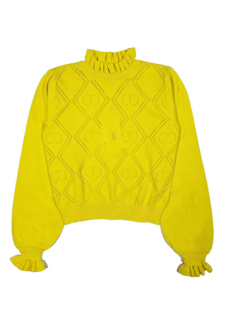 Maglione giallo per bambina