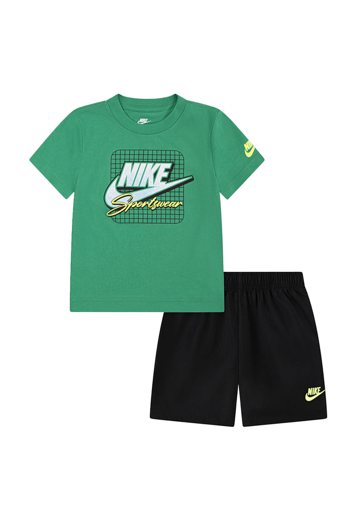 Completo verde-nero per bambino