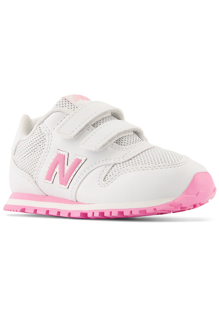 Scarpe bianche-rosa per bambina