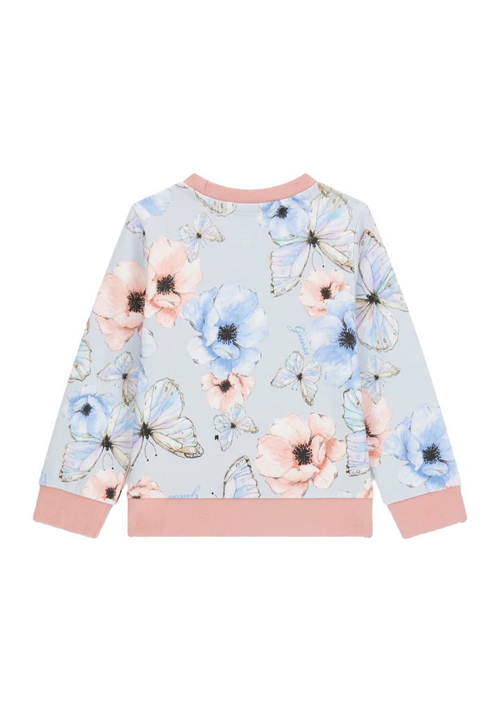 Felpa girocollo multicolor per bambina