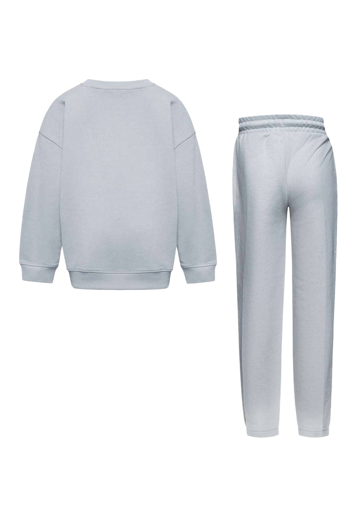 Completo felpa grigio per bambino