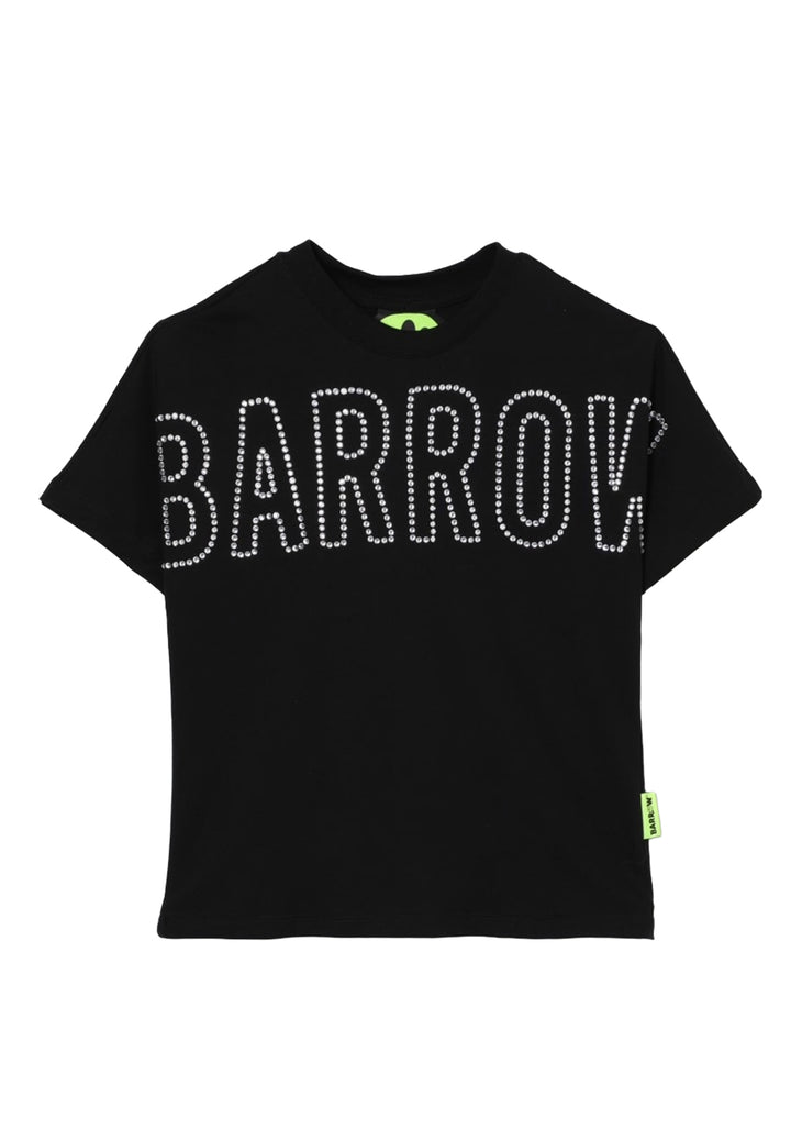 T-shirt nera per bambina