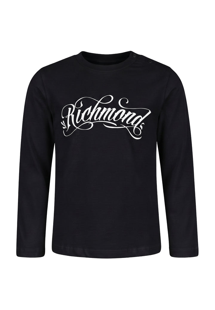 T-shirt nera per neonato