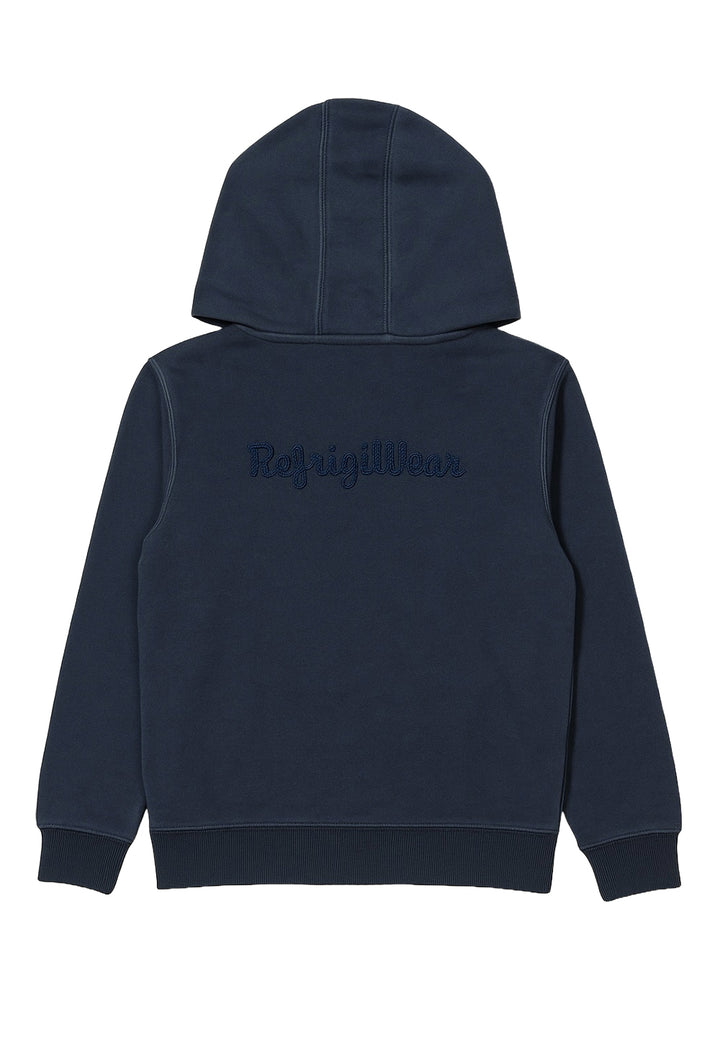 Felpa cappuccio blu per bambino