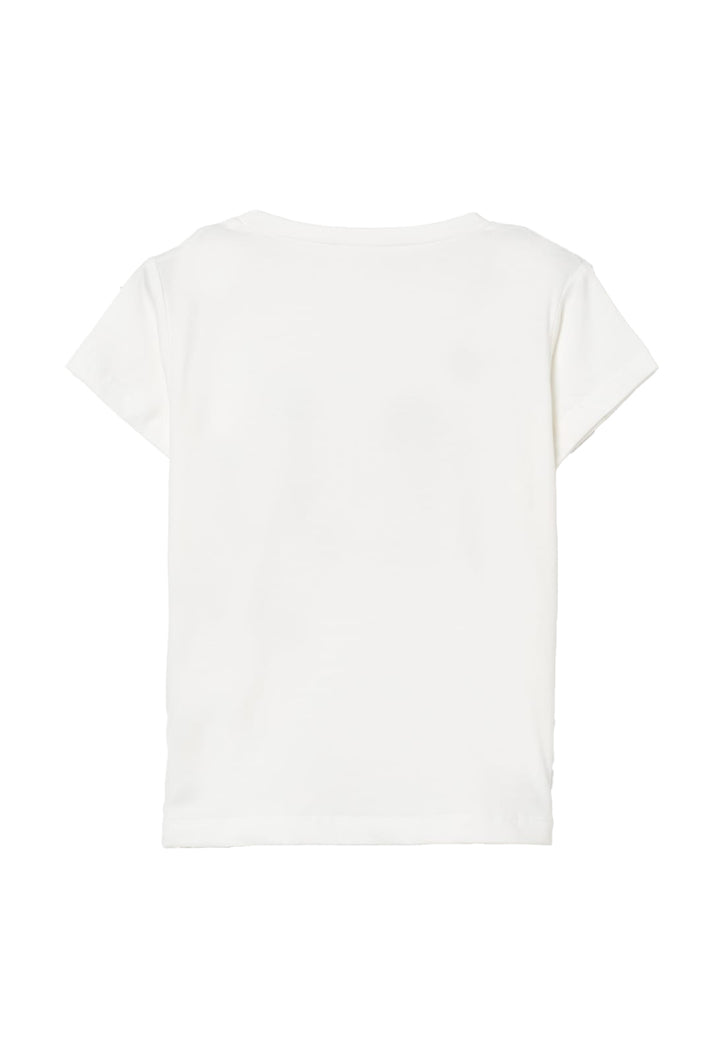 T-shirt bianca per neonata