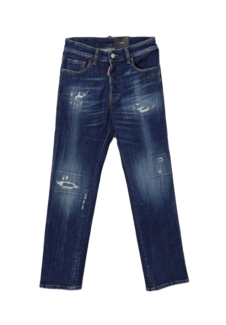 Jeans blu denim per bambino
