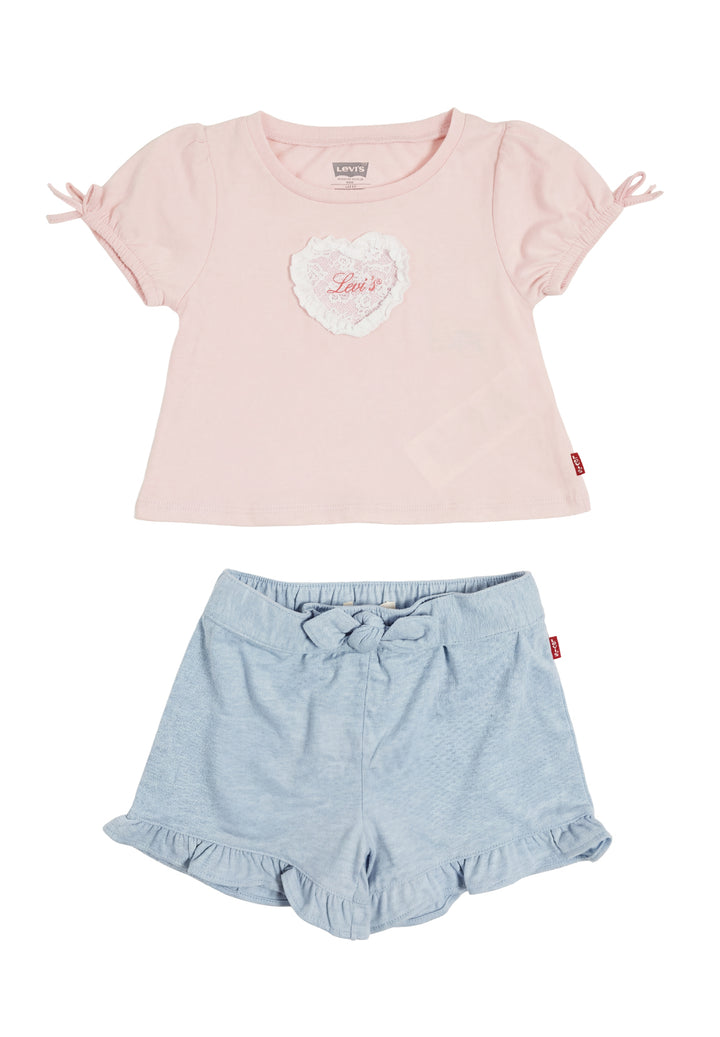 Completo rosa-blu per neonata