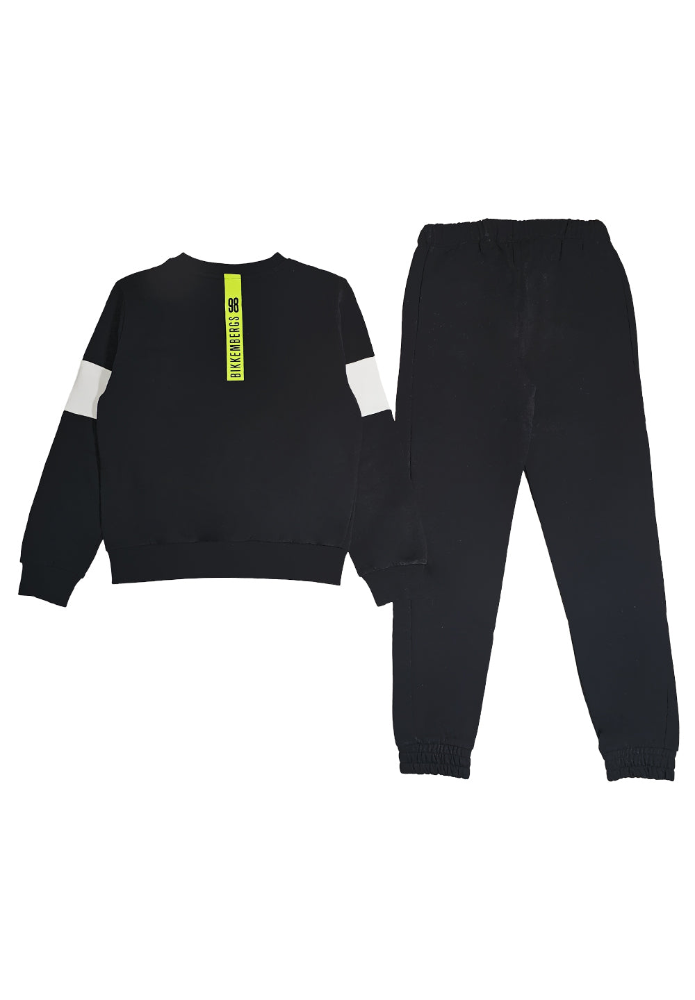 Completo felpa nero per bambino
