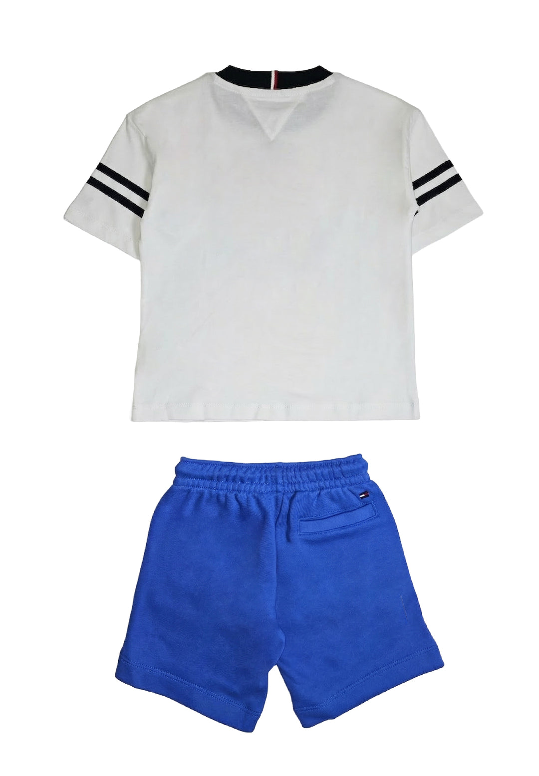 Completo bianco-blu per bambino