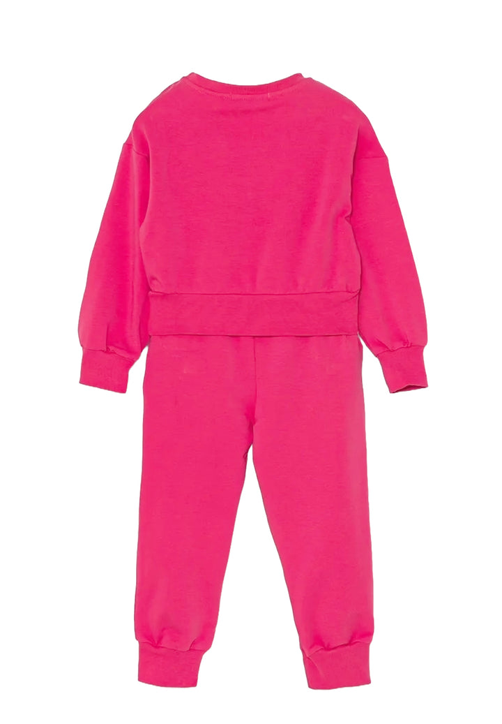 Completo felpa fuxia per bambina