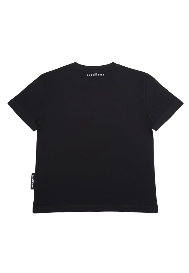 T-shirt nera per bambino