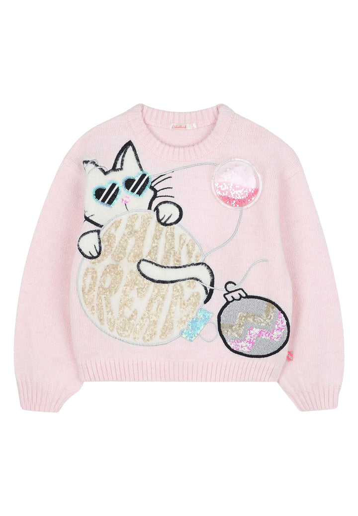 Maglione rosa per bambina