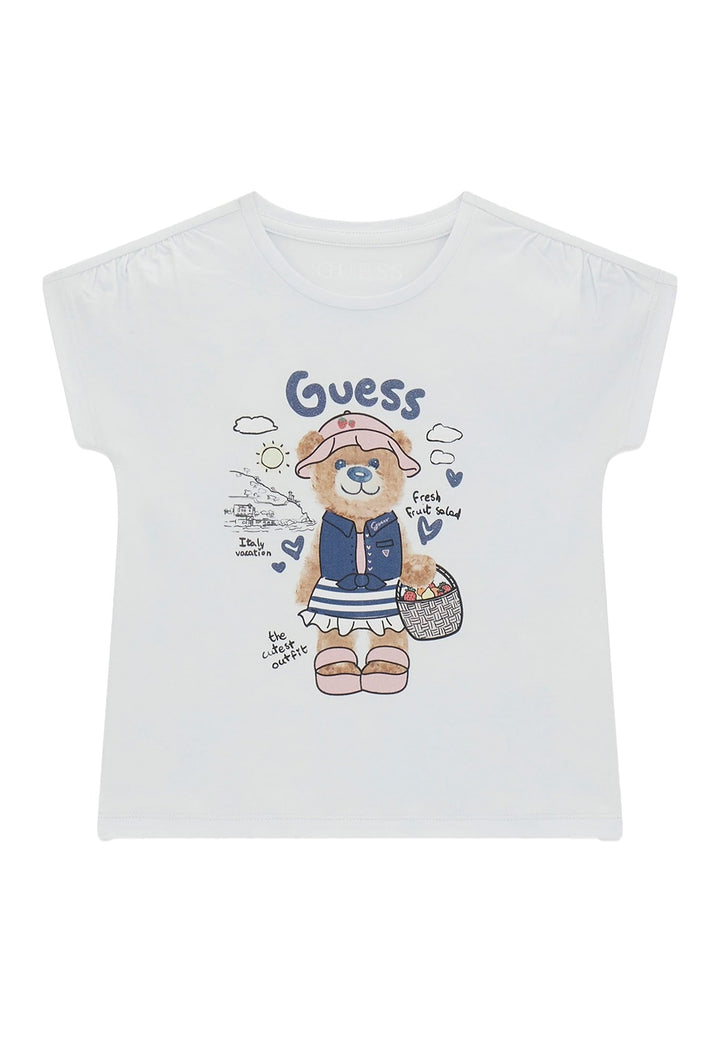 T-shirt bianca per neonata