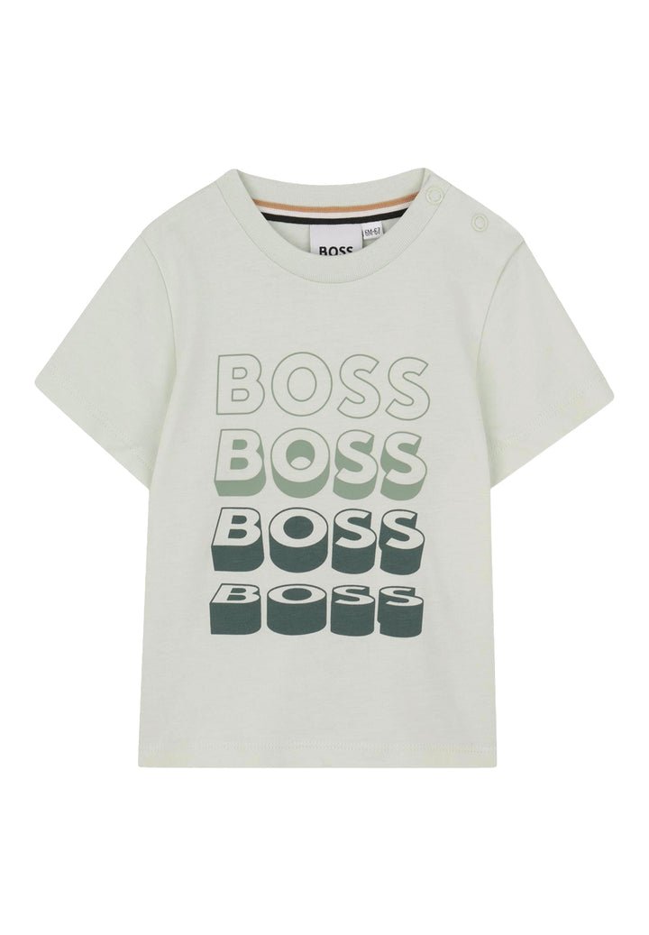 T-shirt verde per neonato