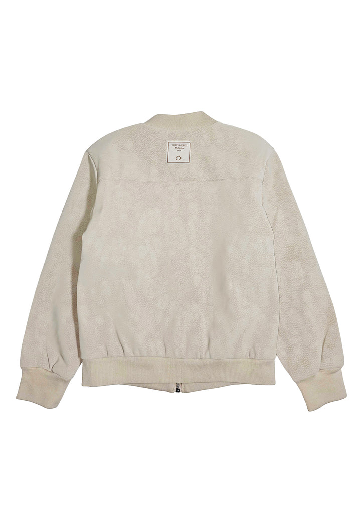 Giubbino pelle beige per bambino