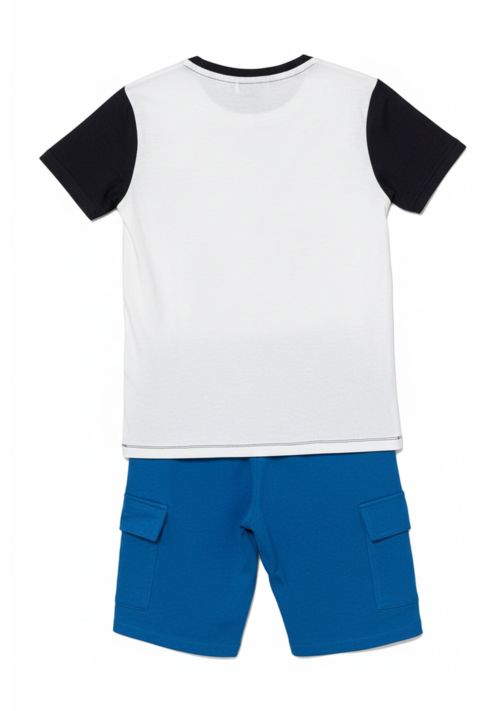 Completo bianco-blu per bambino