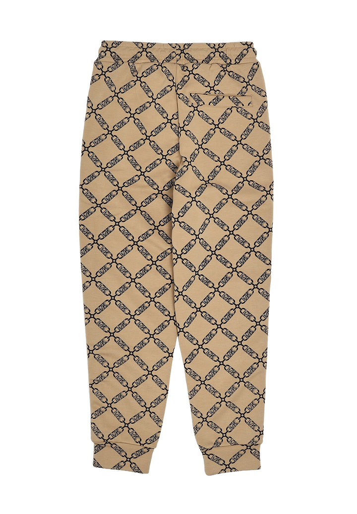 Pantalone felpa beige per bambina