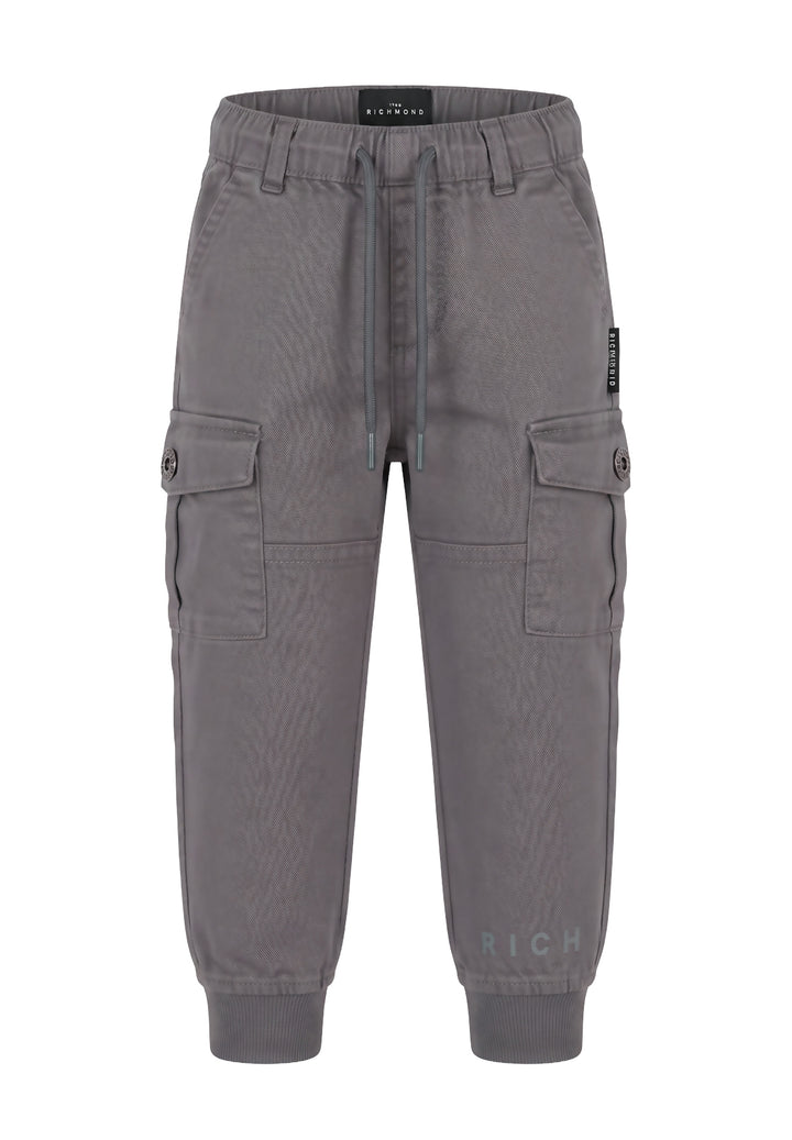 Pantalone cargo grigio per neonato