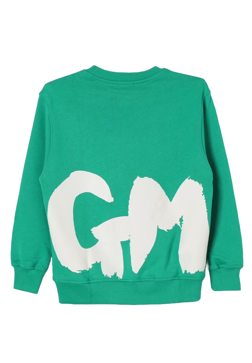 Felpa girocollo verde unisex